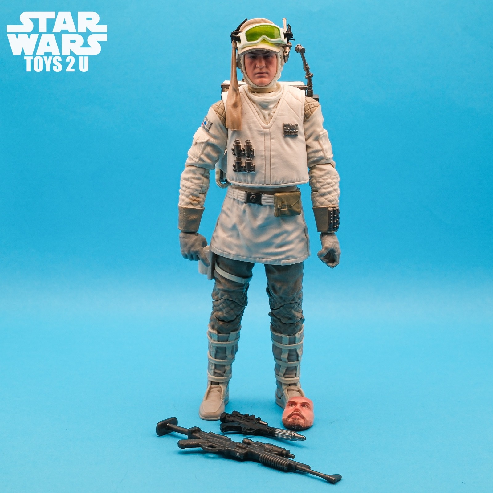 FIGURINA HOTH REBEL SOLIDER 40TH ANNI STAR WARS ESB SERIE NERA 6"