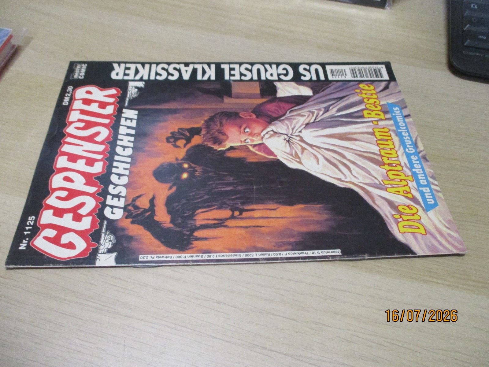 Storie di fantasmi # 1125 (classico Marvel Spaventoso)