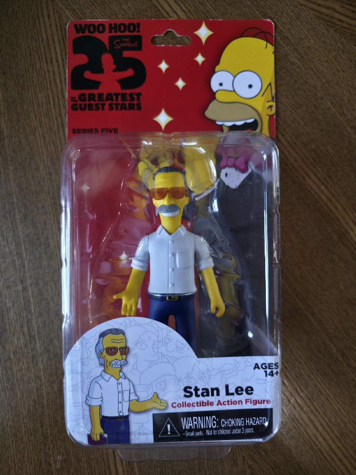 NECA Simpsons 25 Greatest Guest Stars S5 Action Figure - Stan Lee