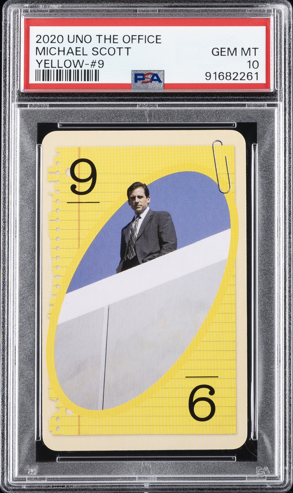 2020 UNO L'UFFICIO GIALLO-#9 MICHAEL SCOTT PSA 10