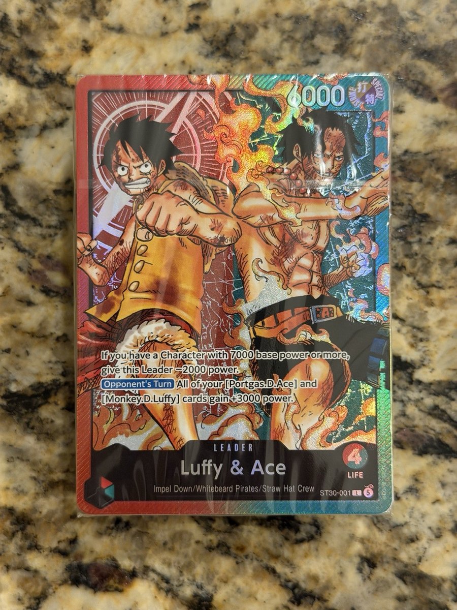 1x ONE PIECE ENGLISH TCG: (ST-30) Starter Deck EX: Rufy & Ace SOLO MATTONE SIGILLATO