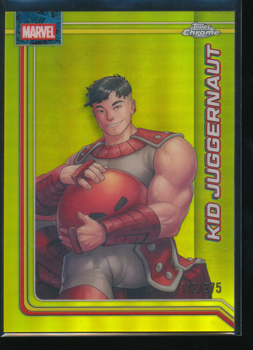 2026 Topps Chrome Marvel Kid Juggernaut Yellow Refractor /275 #064 D544