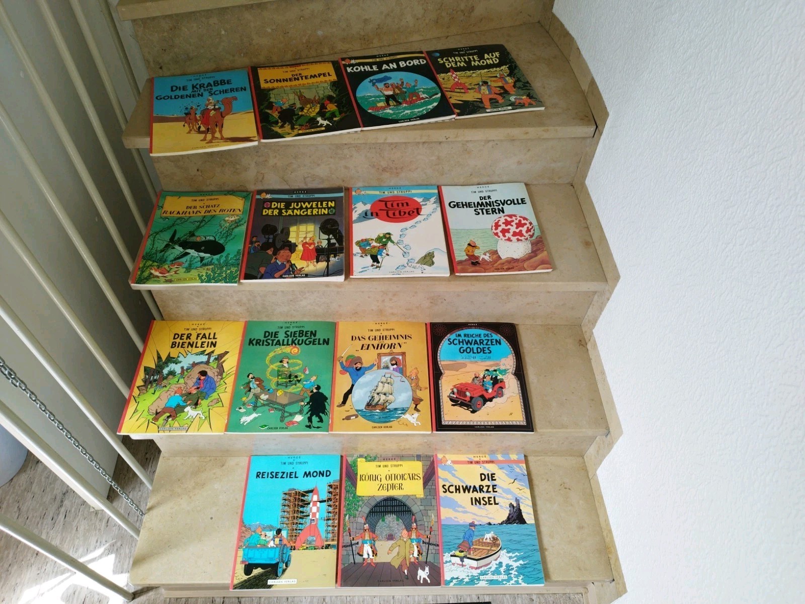 Album fumetti Tim e Struppi 15 pezzi Carlsen Editore Herge