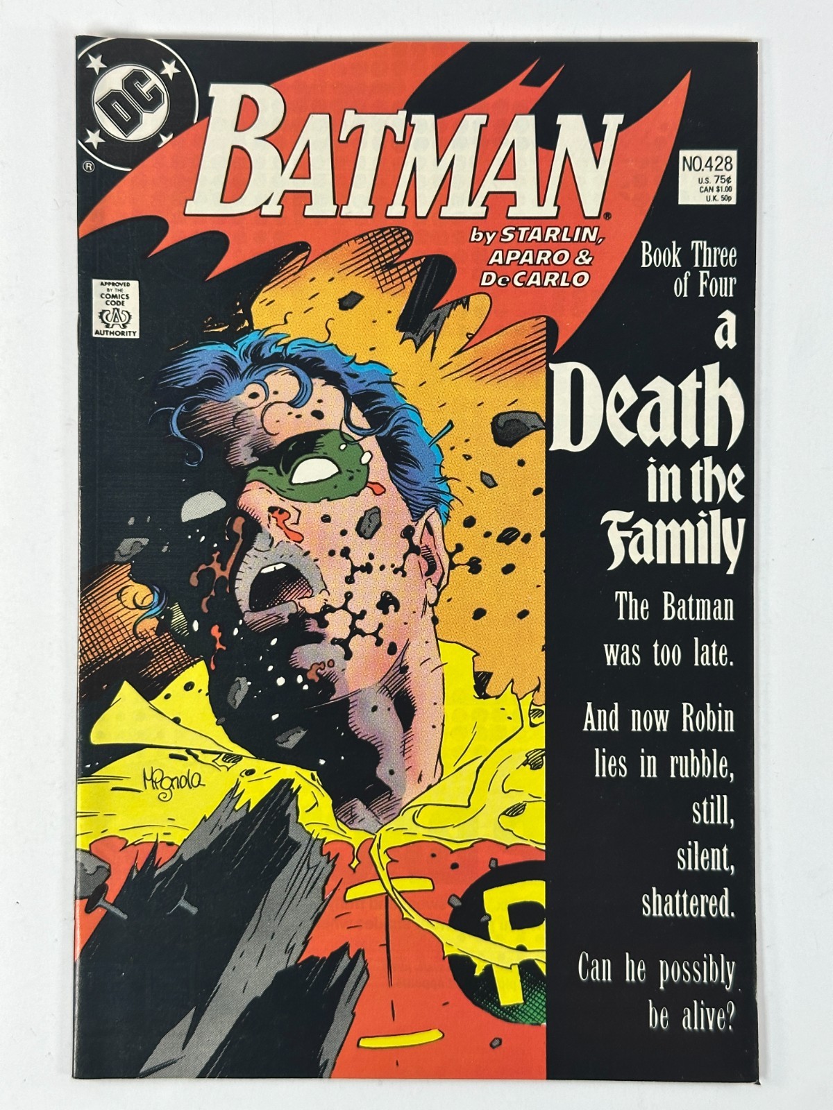 Batman #428 Una morte in famiglia libro 3 DC Comics 1988 fumetto Jason Todd