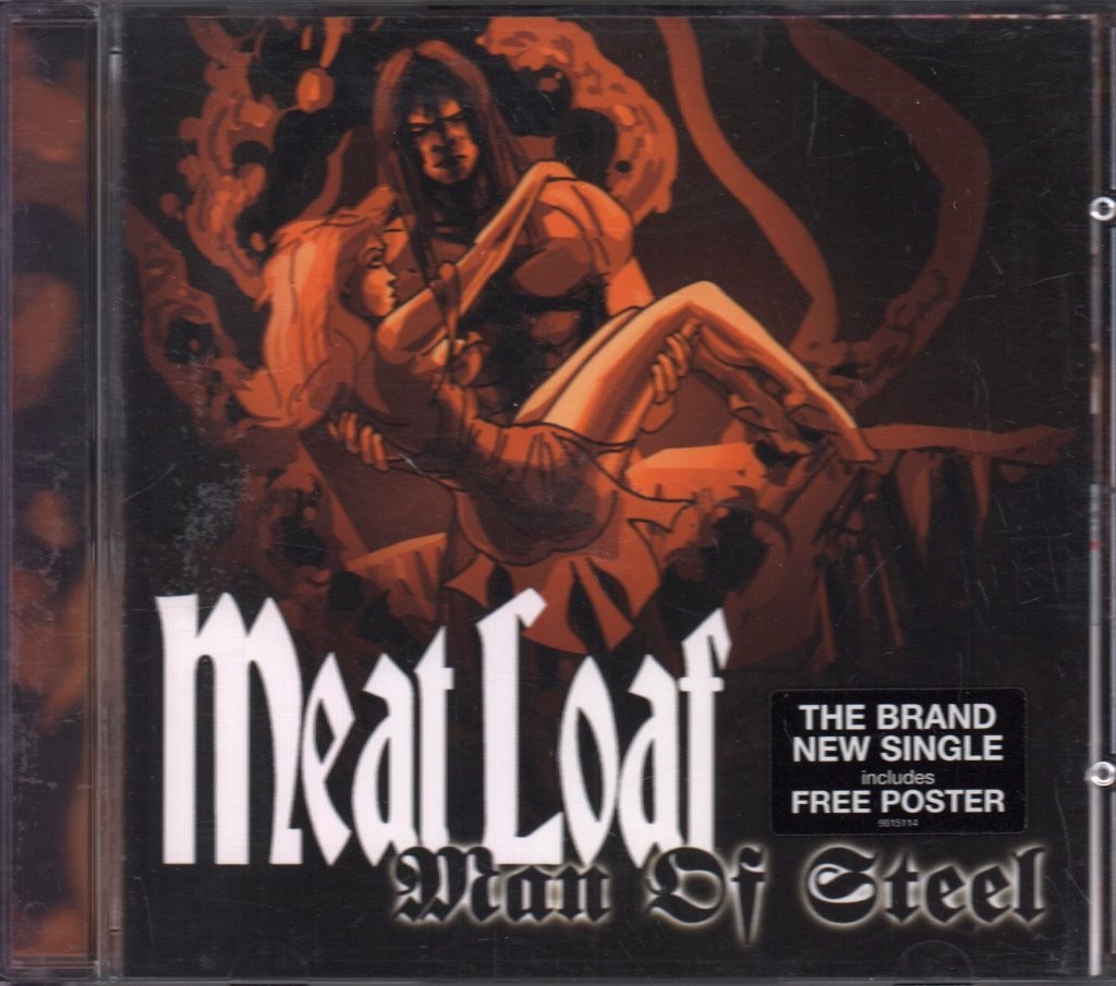 Meat Loaf Man of Steel CD Singolo 3 Tracce Edizione Limitata Europa 2003