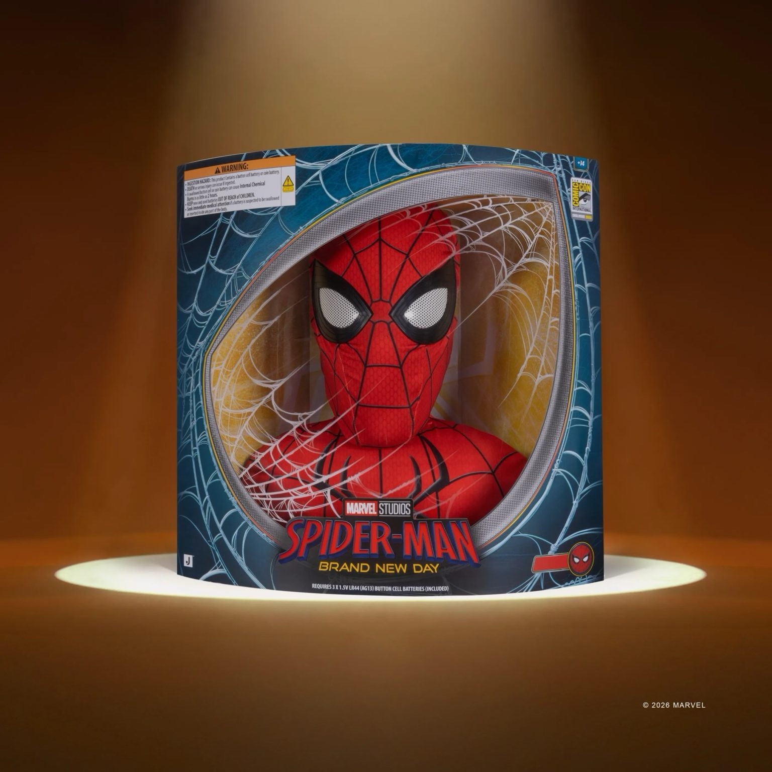 PRESALE SDCC 2026 Jazwares Spider-Man set maschera e top esclusivo nuovo giorno