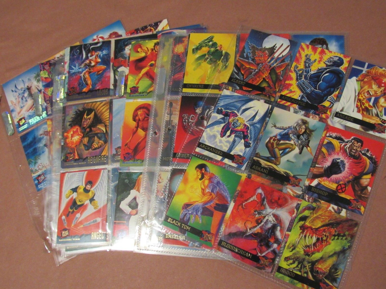 Fleer Ultra X-Men 1995 BASE 150 CARD Set WOLVERINE SPRING BREAK MARVEL