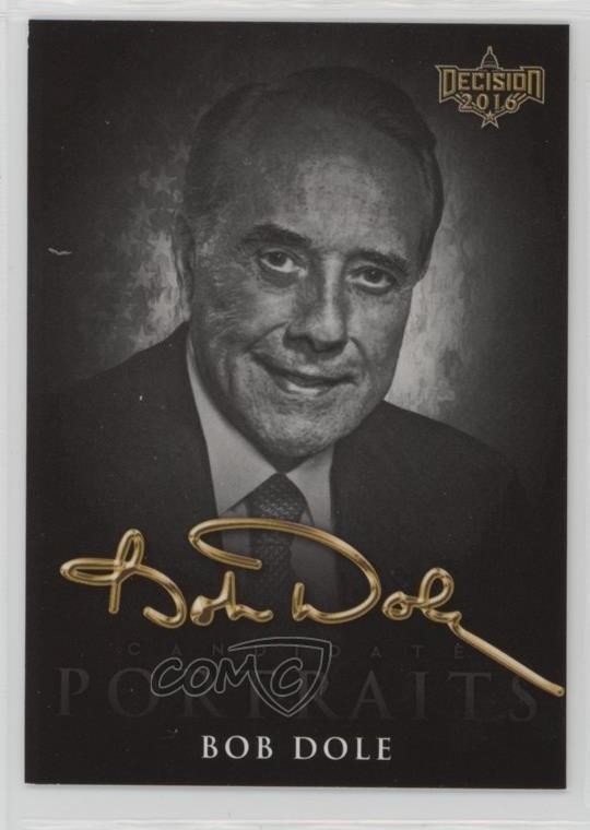 2016 Decisione 2016 Candidato Ritratti Hobby Bob Dole #CP30 8nf