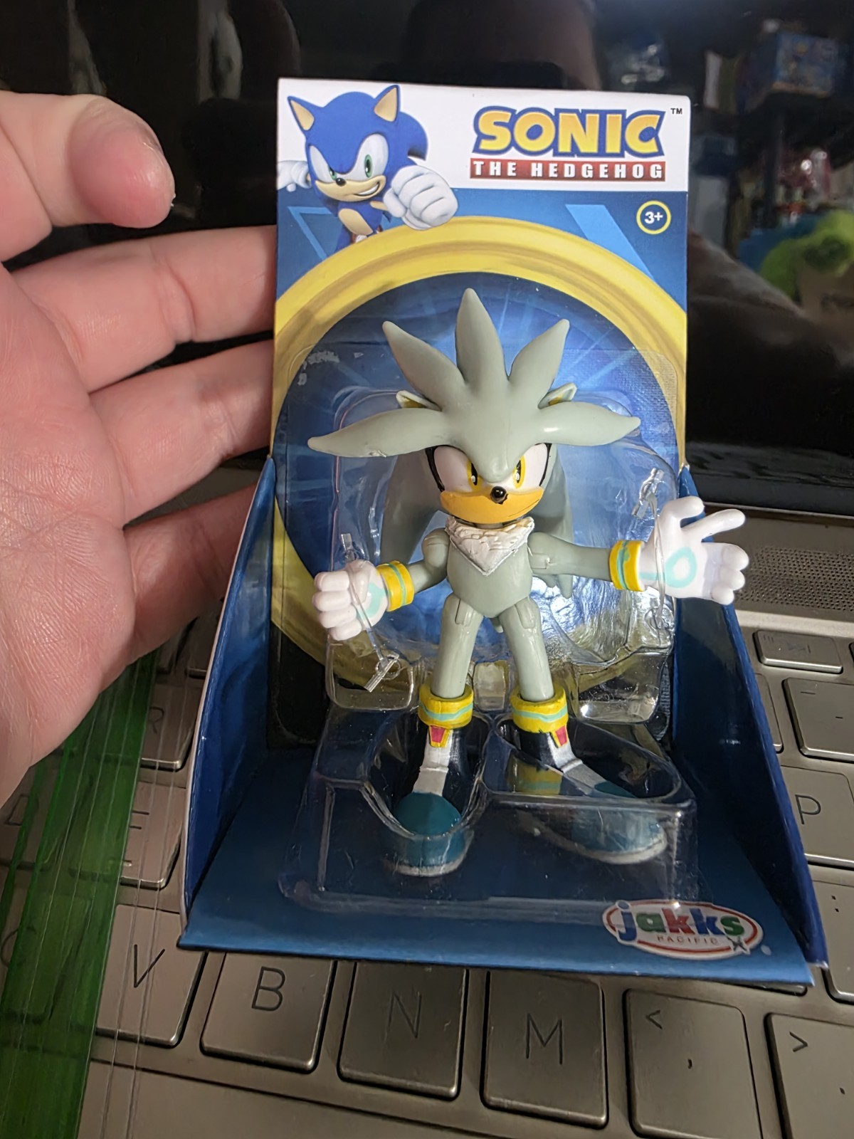 Modellino Jakks Pacific Sonic Silver The Hedgehog 2,5 pollici