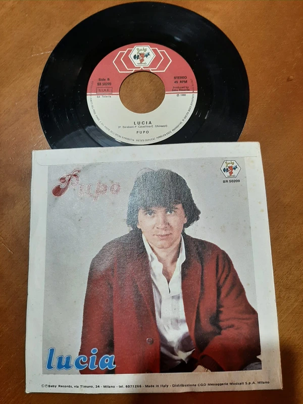 Pupo – Su Di Noi / Lucia 45 Giri Originale Baby Records 1980