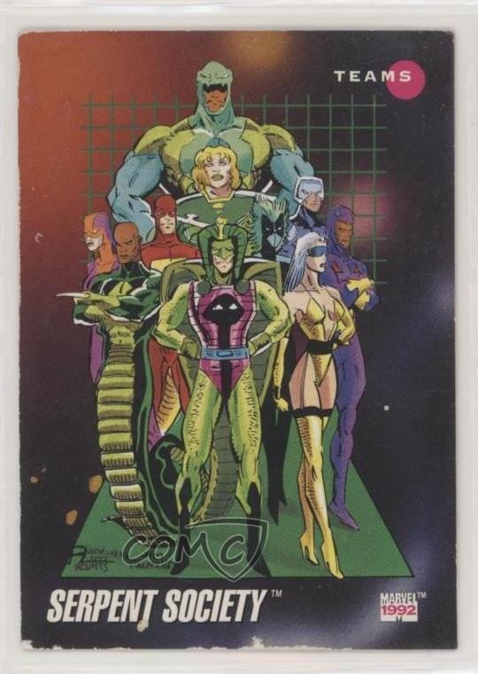 1992 Impel Marvel Universe Serie III Squadre Serpent Society #183 0nl0