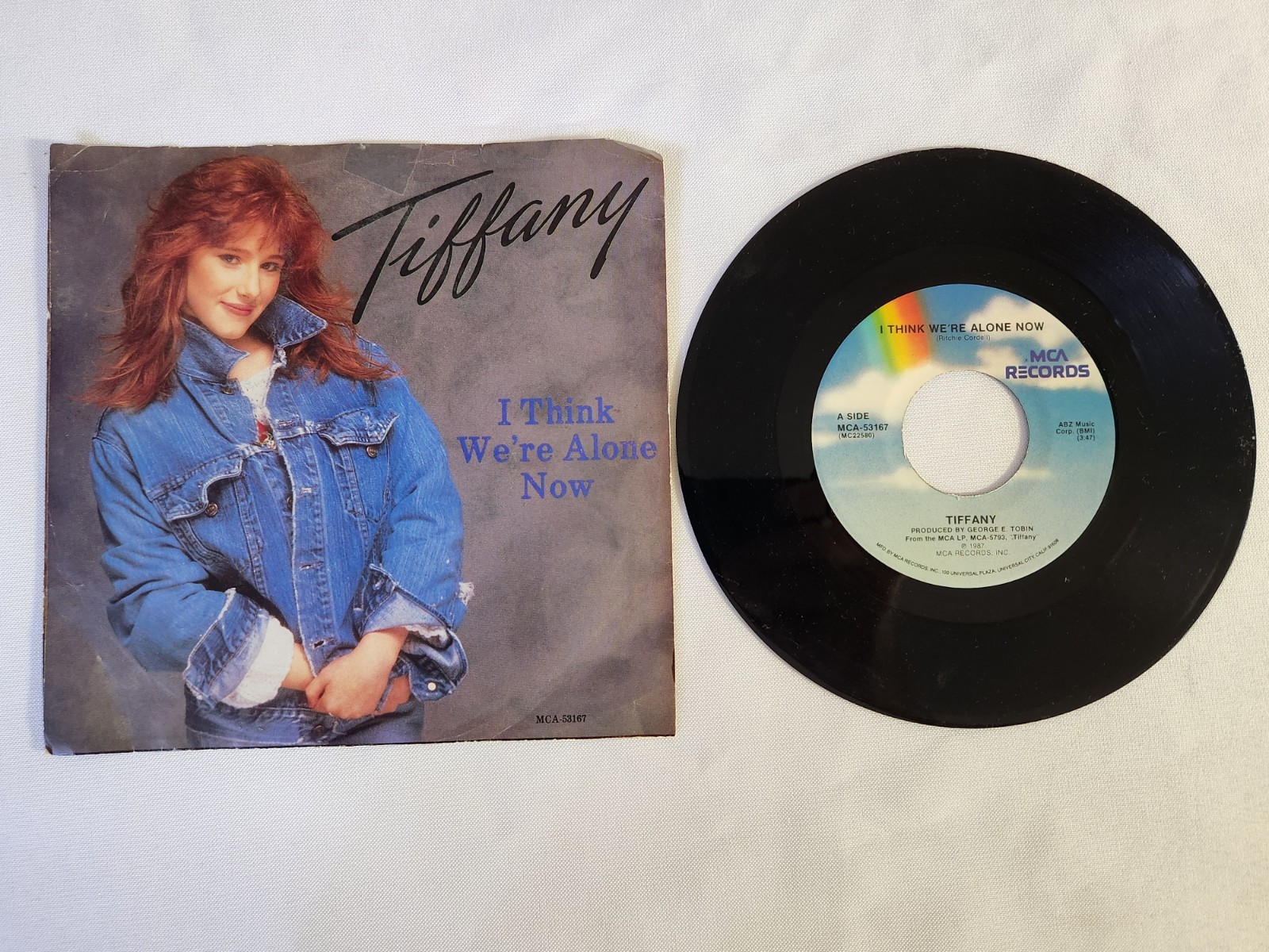 Tiffany, I Think We're Alone Now / No Rules, 7" 45rpm, Vinyl VG+