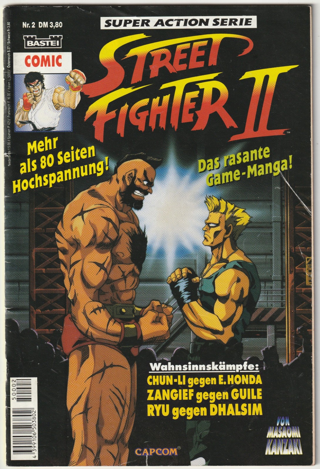 ✪ STREET FIGHTER 2 #2, Bastei Editore/Capcom 1994 MANGA-COMICHEFT Z2