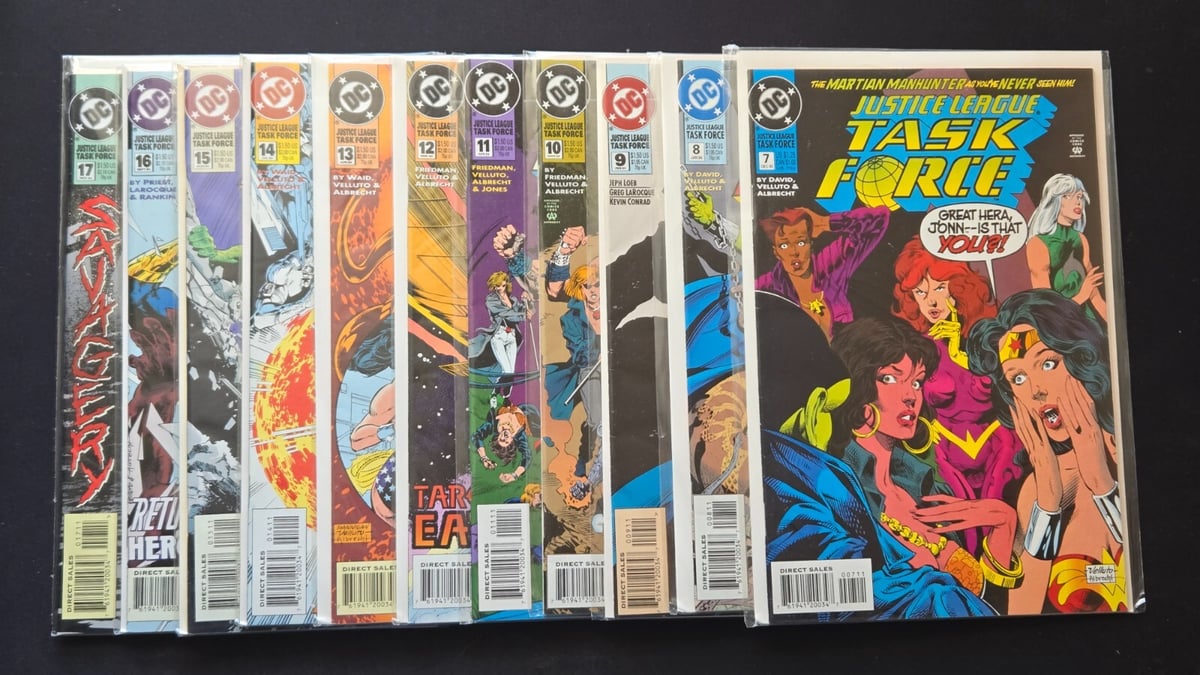 (LOTTO 12) Justice League Task Force #s 7 8 9 10 11 12 13 14 15 16 17 18 DC 1993