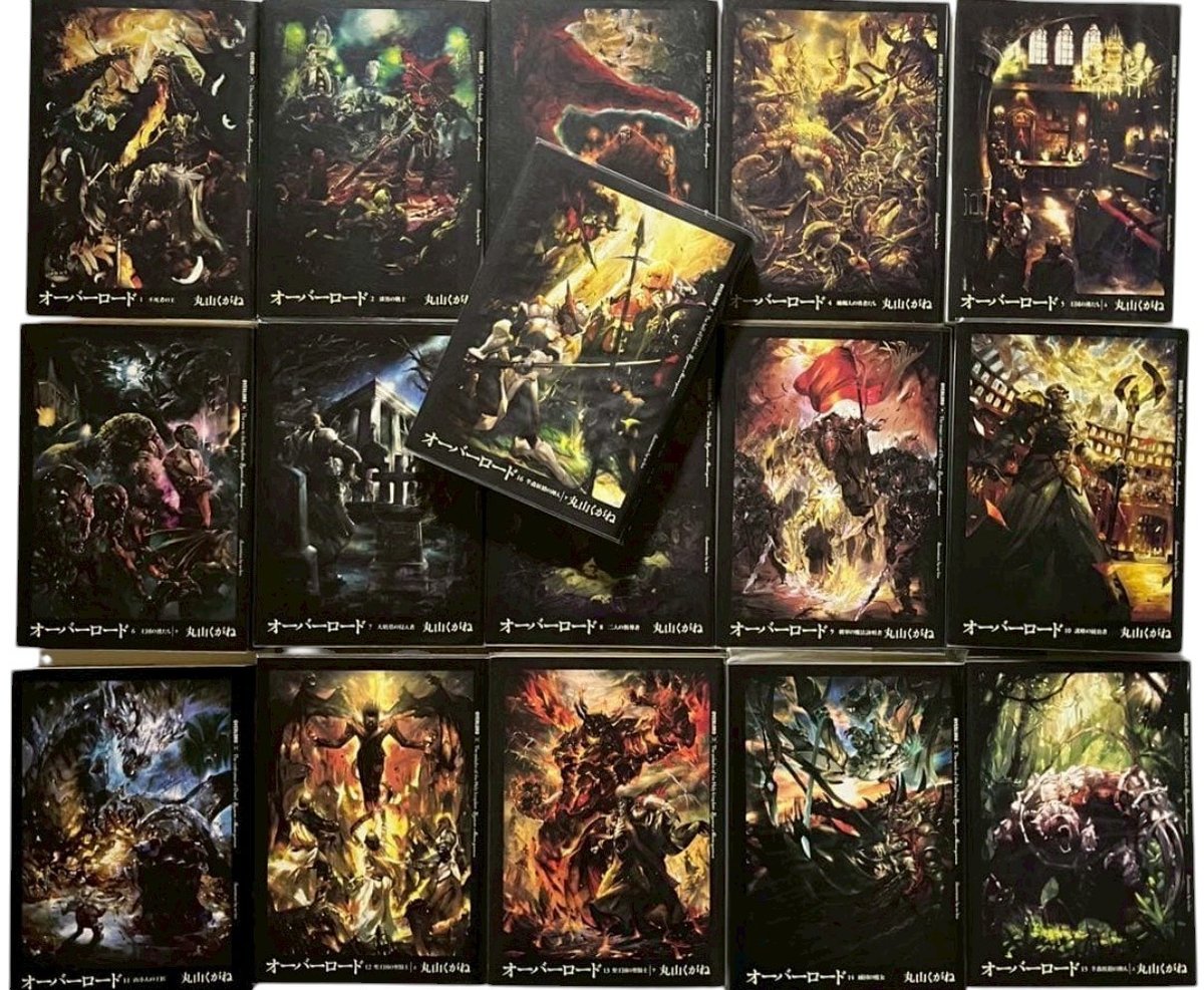 Overlord Vol.1-16 Ultimo Set Completo Lingua Giapponese Ver Light Novel Usato