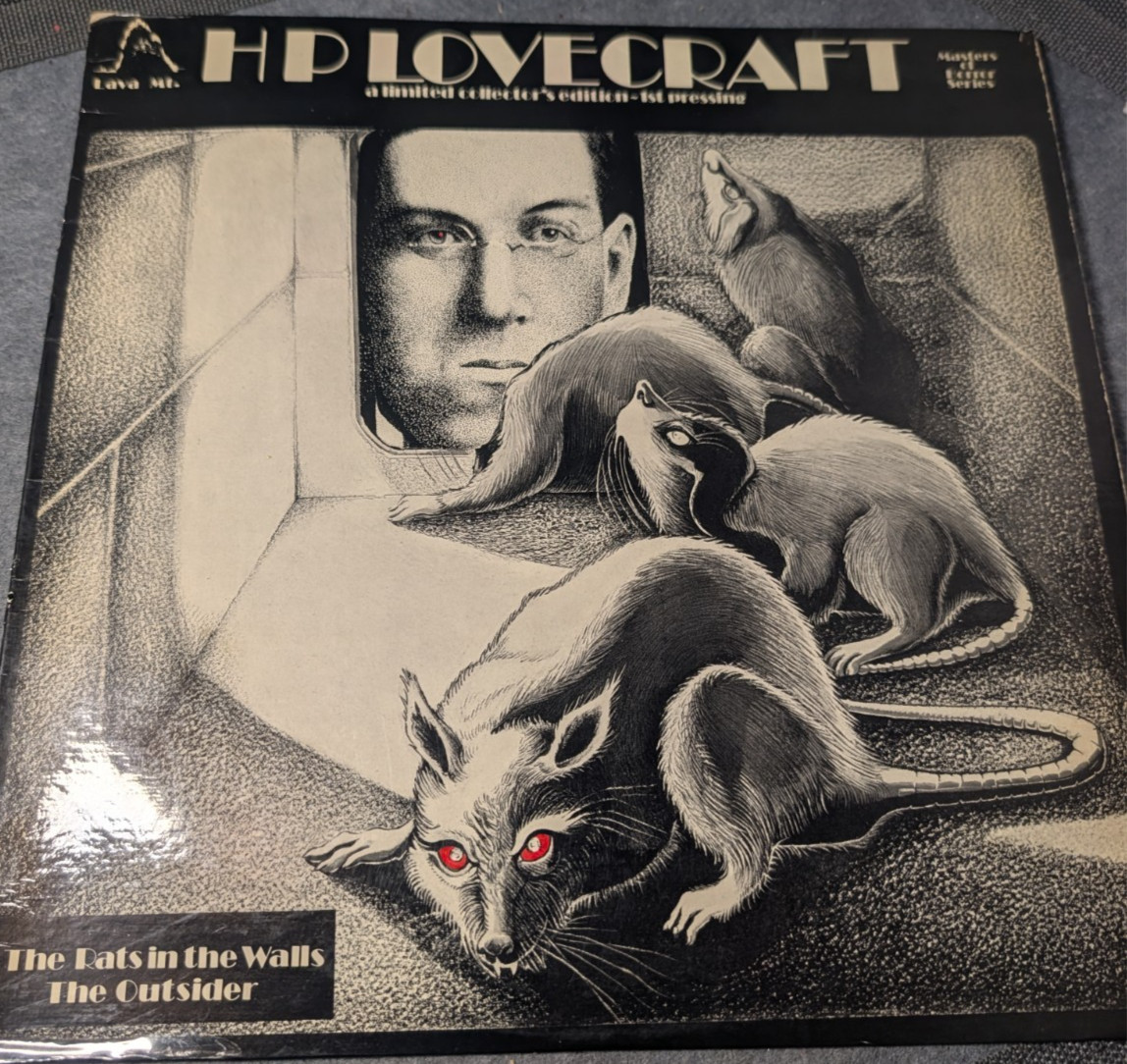HP Lovecraft vinyl LP Rats in the Wall #258 of 1000 w/ artwork insert 1975