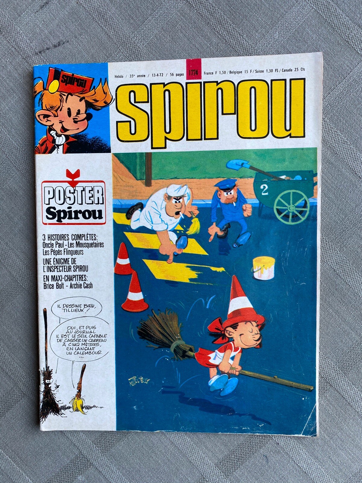 HEBDO SPIROU N°1774 Buon Stato Completo Del Poster