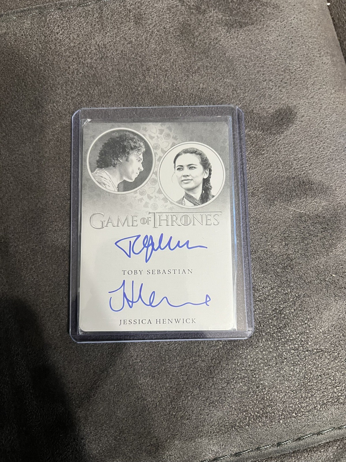 Game Thrones Great Houses Toby Sebastian & Jessica Henwick Auto Printing Plate