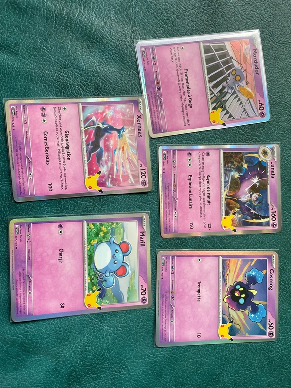 Lot ou a l’unité cartes 30 ans fr