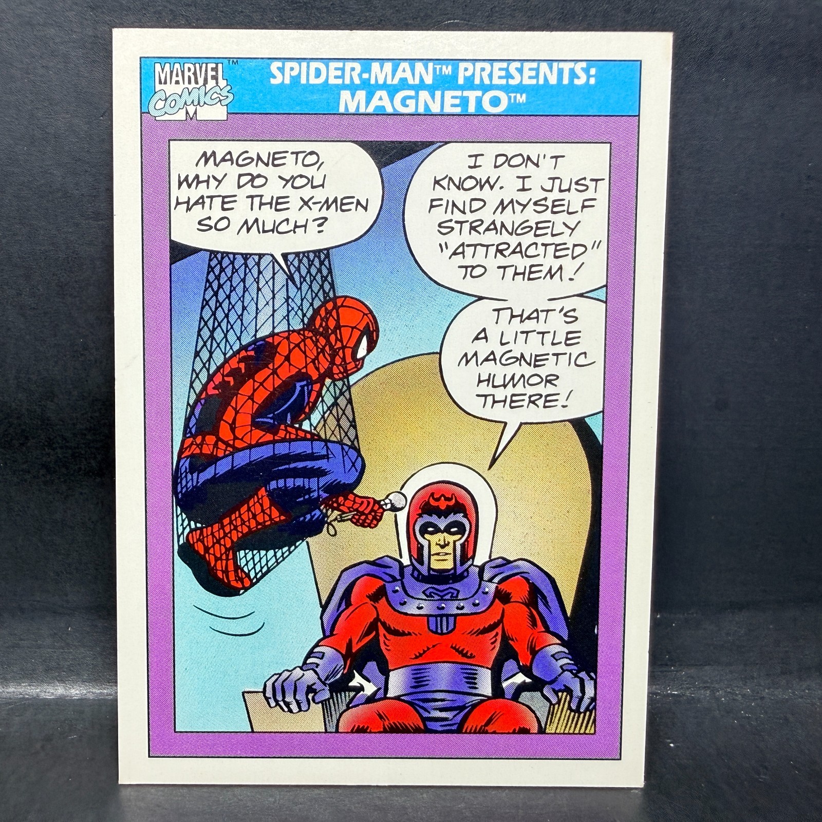 1990 IMPEL MARVEL COMICS SPIDER-MAN PRESENTS: MAGNETO 156