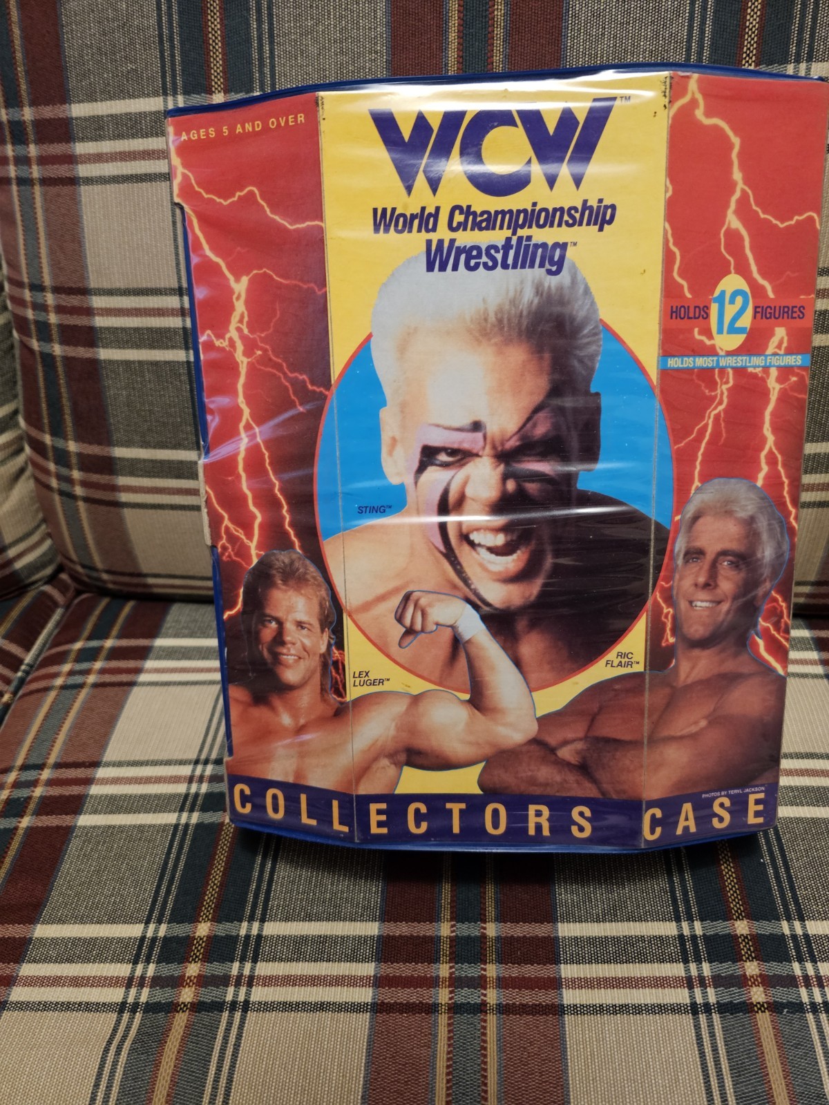 WCW Galoob 1991 custodia per figurine wrestling WWF WWE vintage