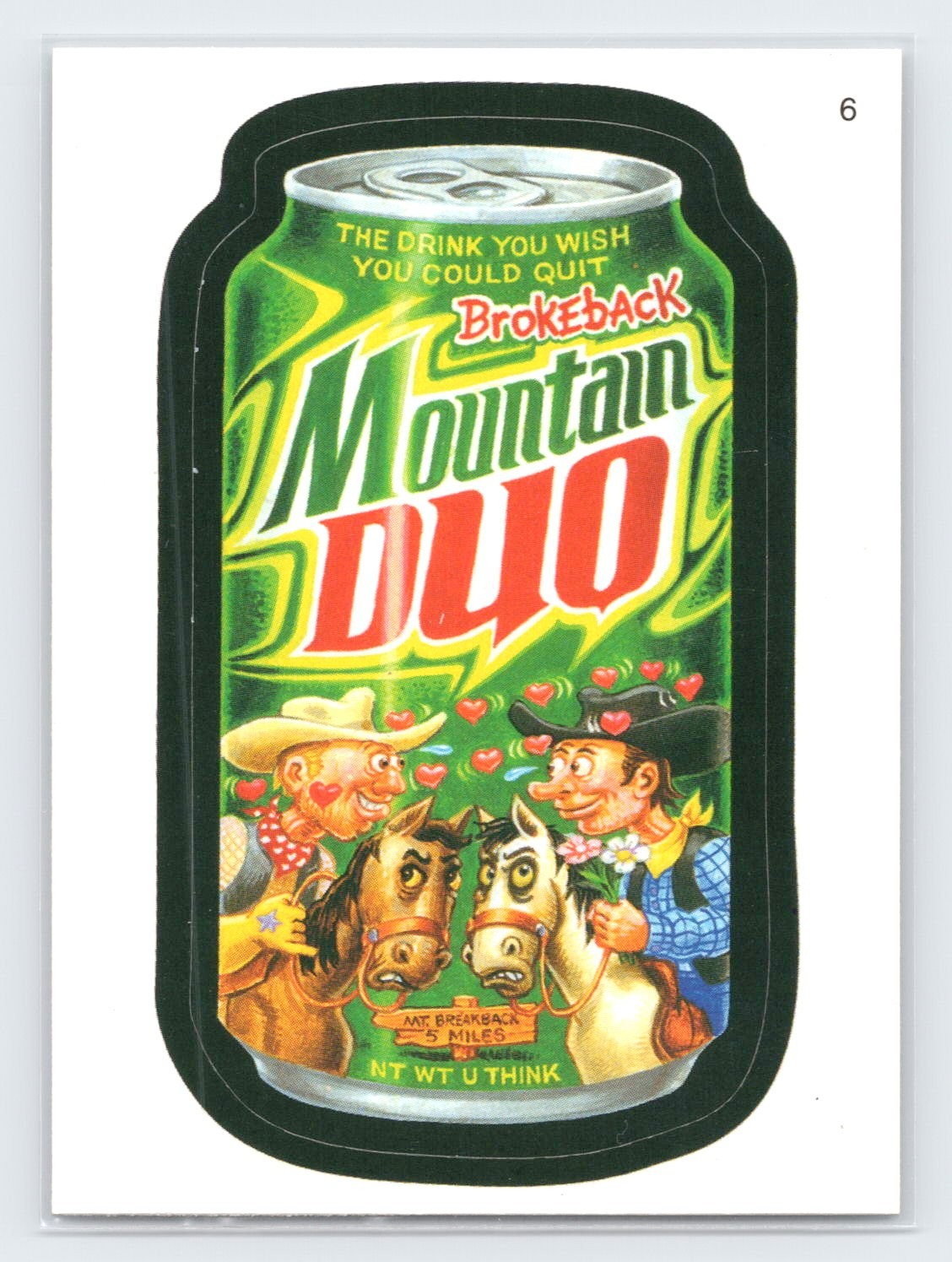 Topps Wacky Packages 2006 tutti nuovi serie 4 #6 Mountain Duo