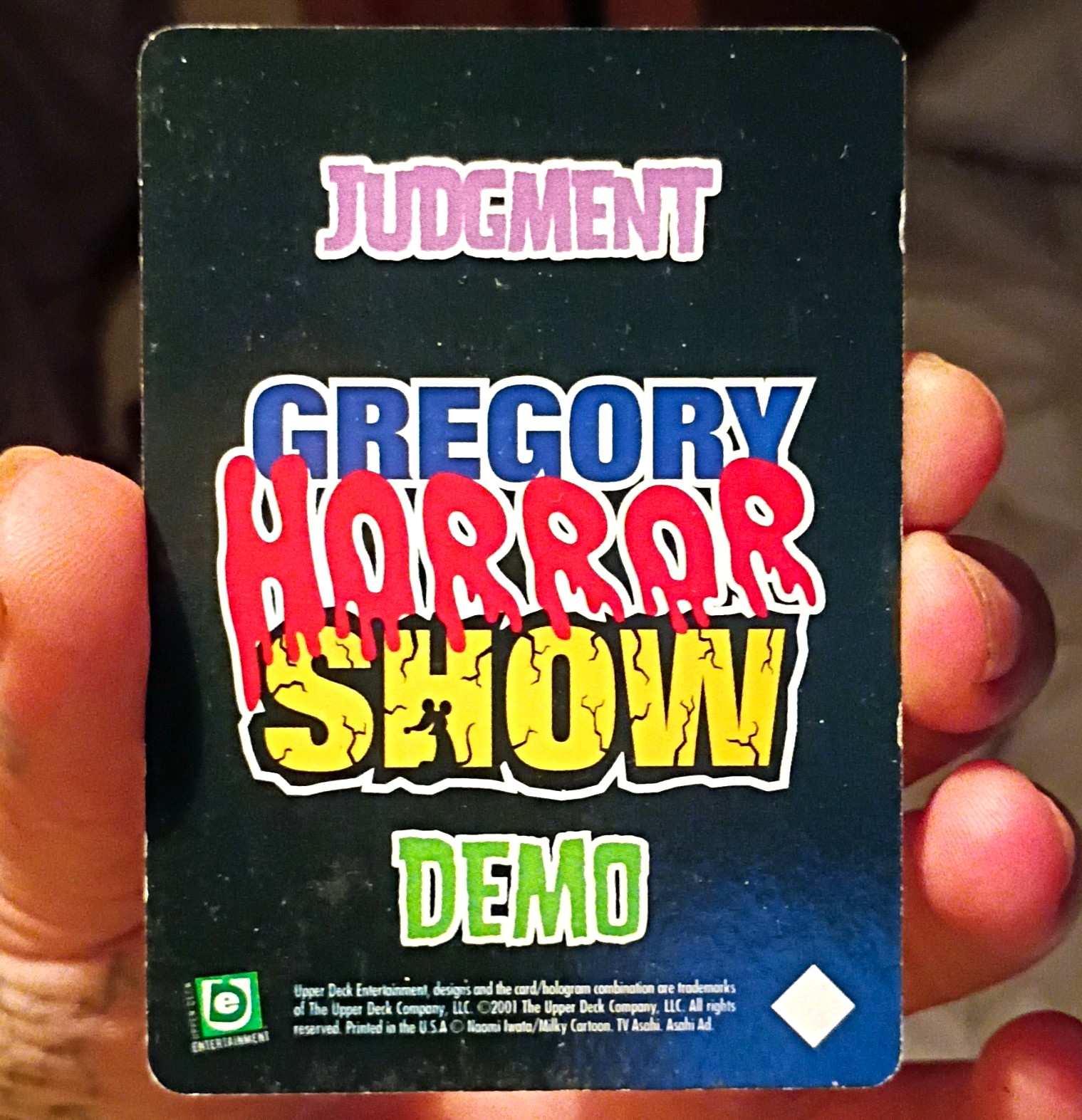 Upper Deck Giudizio Gregory Horror Show 2001 Demo Life Stealer #27 Carta