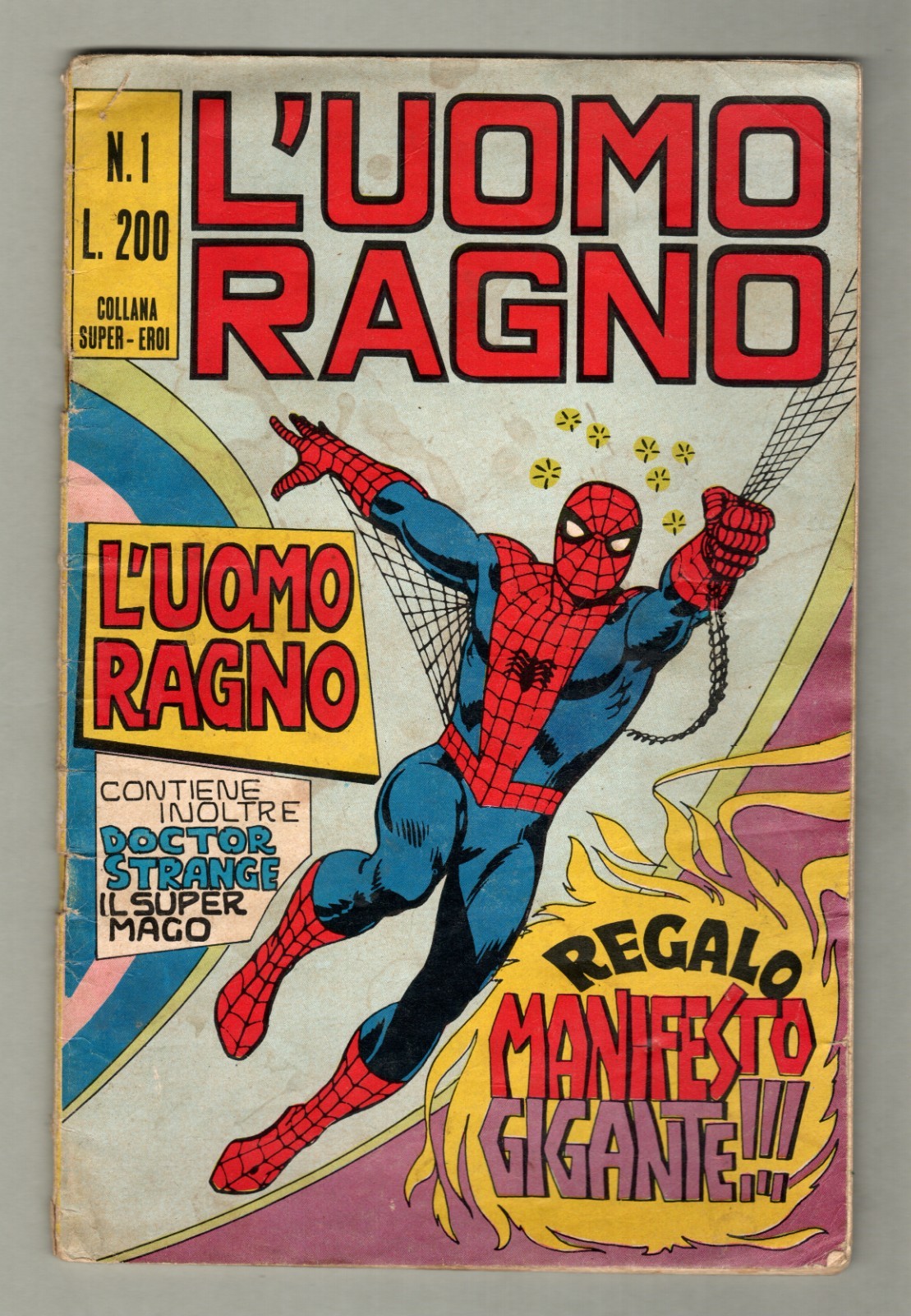 L'UOMO RAGNO N°1 EDITORIALE CORNO 1970