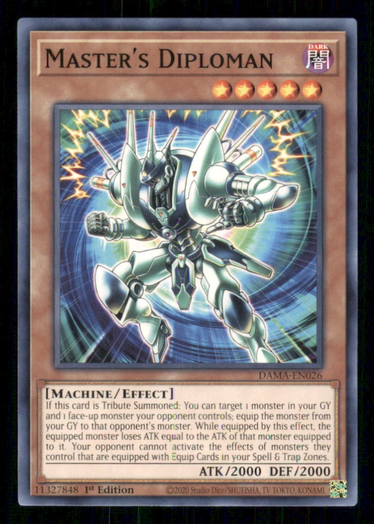 Master's Diploman DAMA-EN026 Alba Comune di Maestà Yu-Gi-Oh 1° Edizione NM