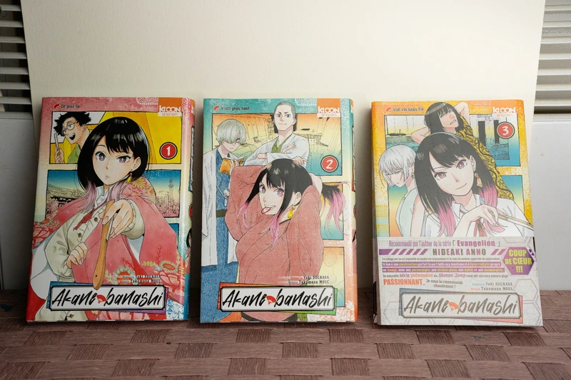 Mangas Tomes 1,2 et 3 d'Akane Banashi
