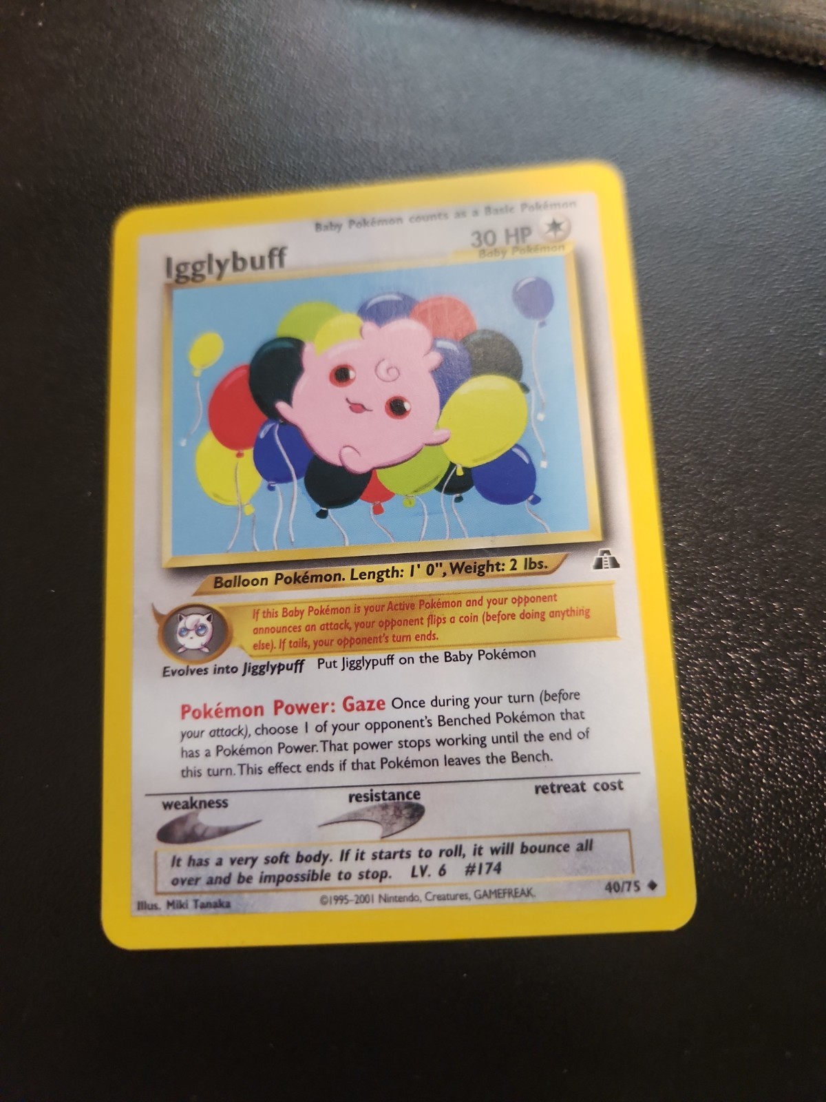 Igglybuff 40/75 Uncommon Neo Discovery Pokemon Unlimited Lightly Played