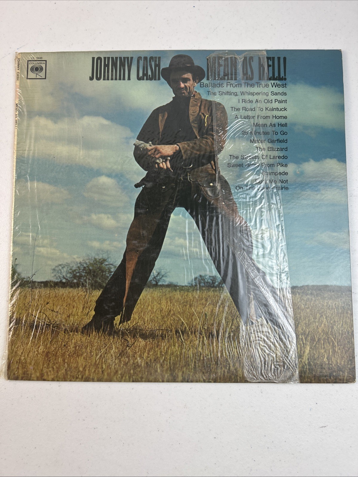 Johnny Cash Mean As Hell 1965 Columbia CS9246 CL2446 LP Vintage Vinyl 12” 33 Rpm