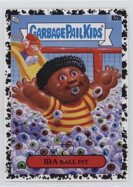 2024 Topps Garbage Pail Kids: Kids at Play Black Ira Ball Pit #62b 0nr3