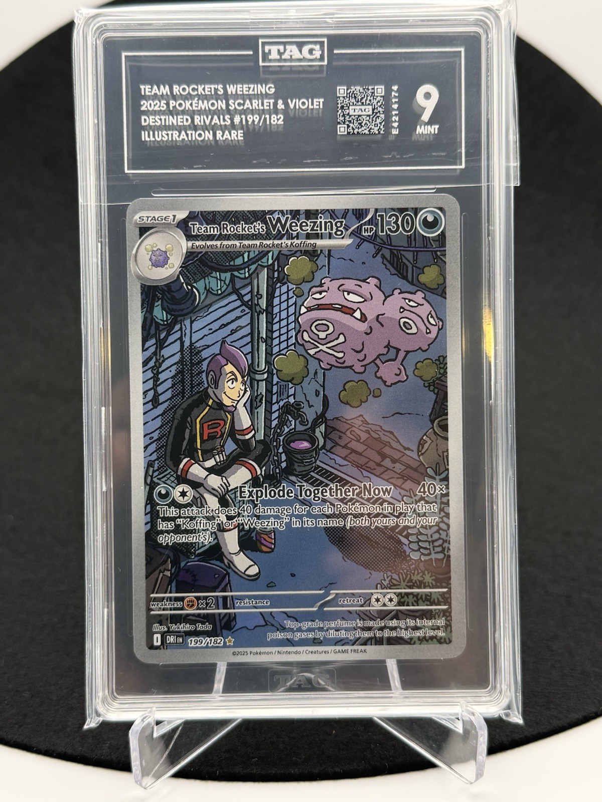 Team Rocket's Weezing 199/182 Sv10: Destined Rivals Holo
