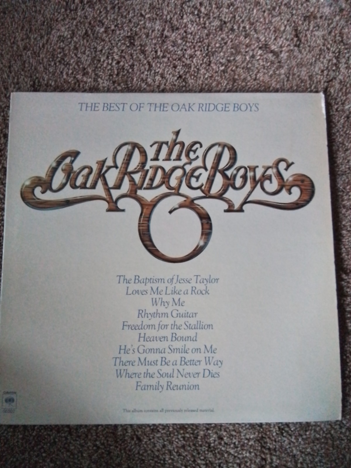 1978 THE OAKRIDGE BOYS "BEST OF" VINTAGE VINYL RECORD ALBUM 