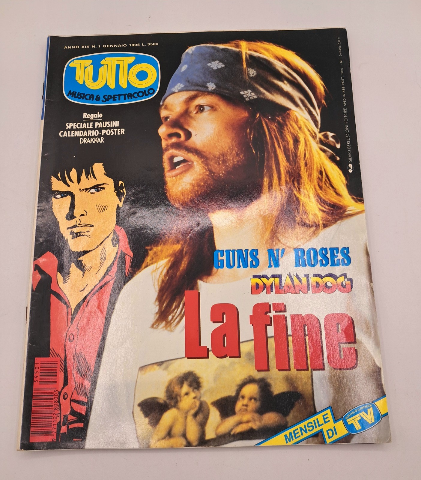 Dylan Dog Tutto n.1 Gennaio 1995 Guns N Roses La Fine N.100 speciale articolo in