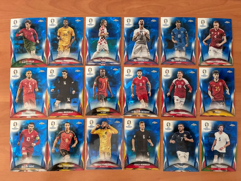 73 Cartas Topps Chrome Sapphire Euro