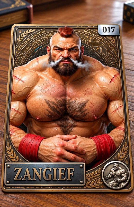Carte nfc personnalisées pour console swith zangief 017 street fighter 6