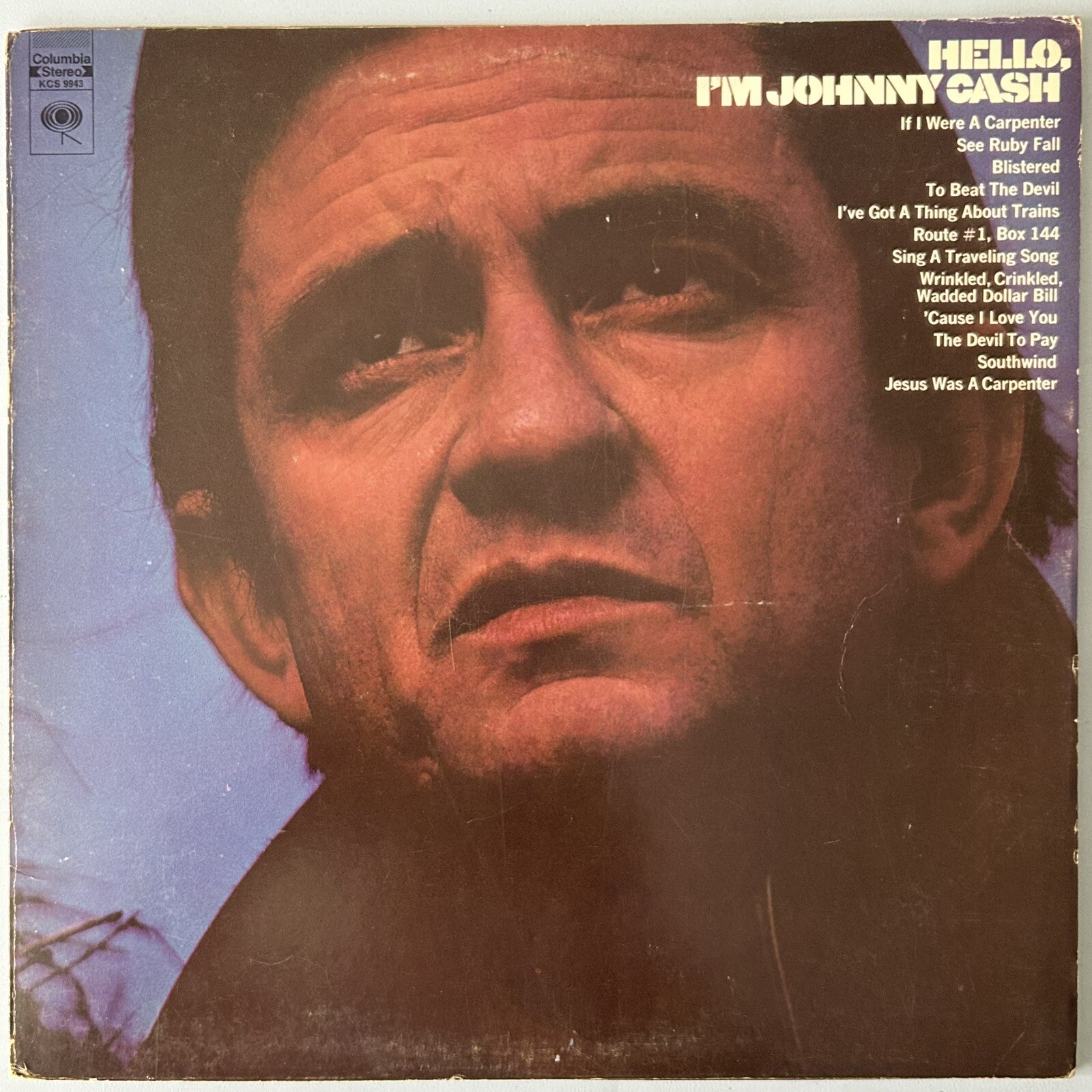 Johnny Cash - Hello, I'm Johnny Cash - 2 Eye Stereo Vinyl LP Columbia KCS 9943