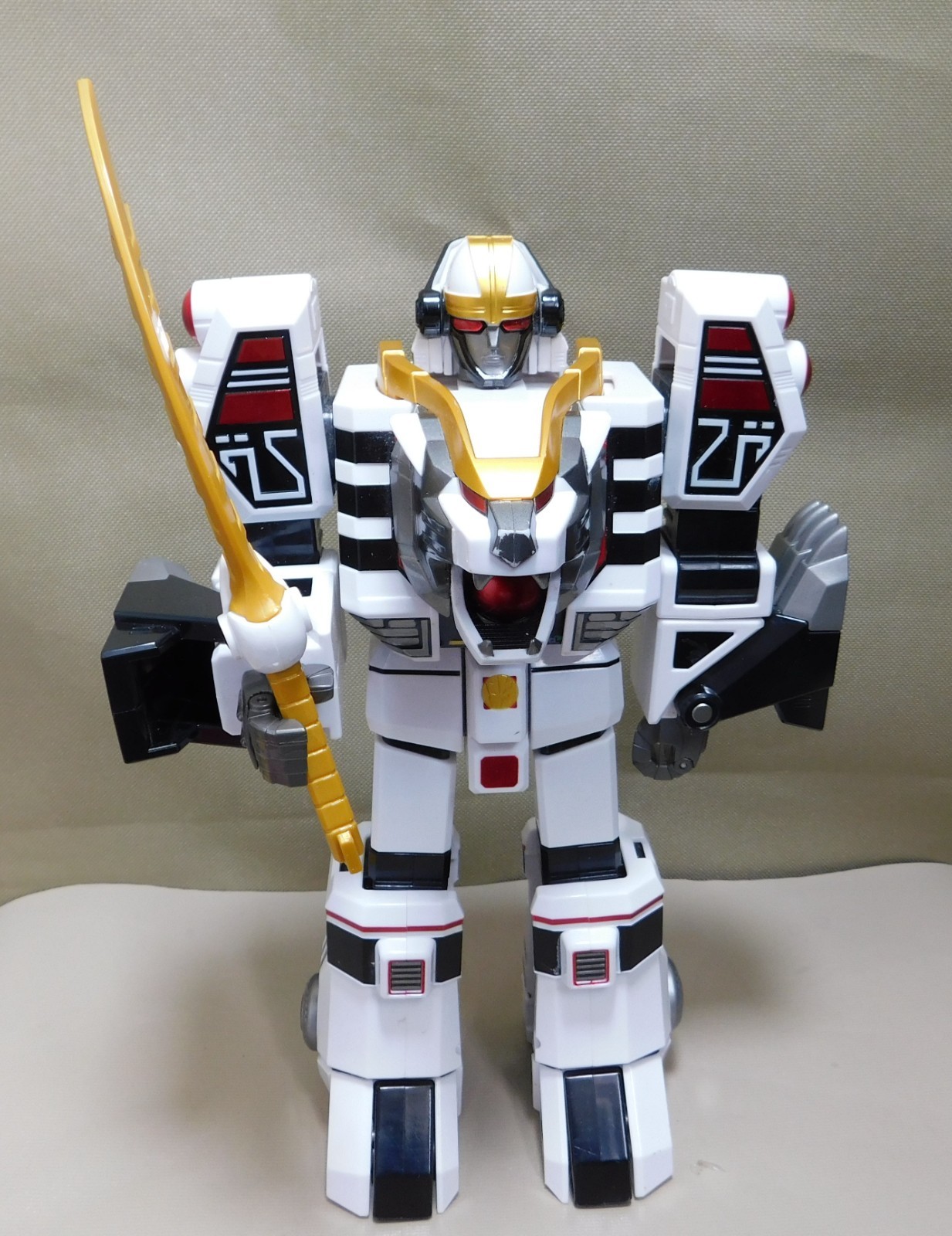 Bandai Power Rangers BIANCO TIGERZORD LEGACY (parti pressofuse) Comp con spada RARO