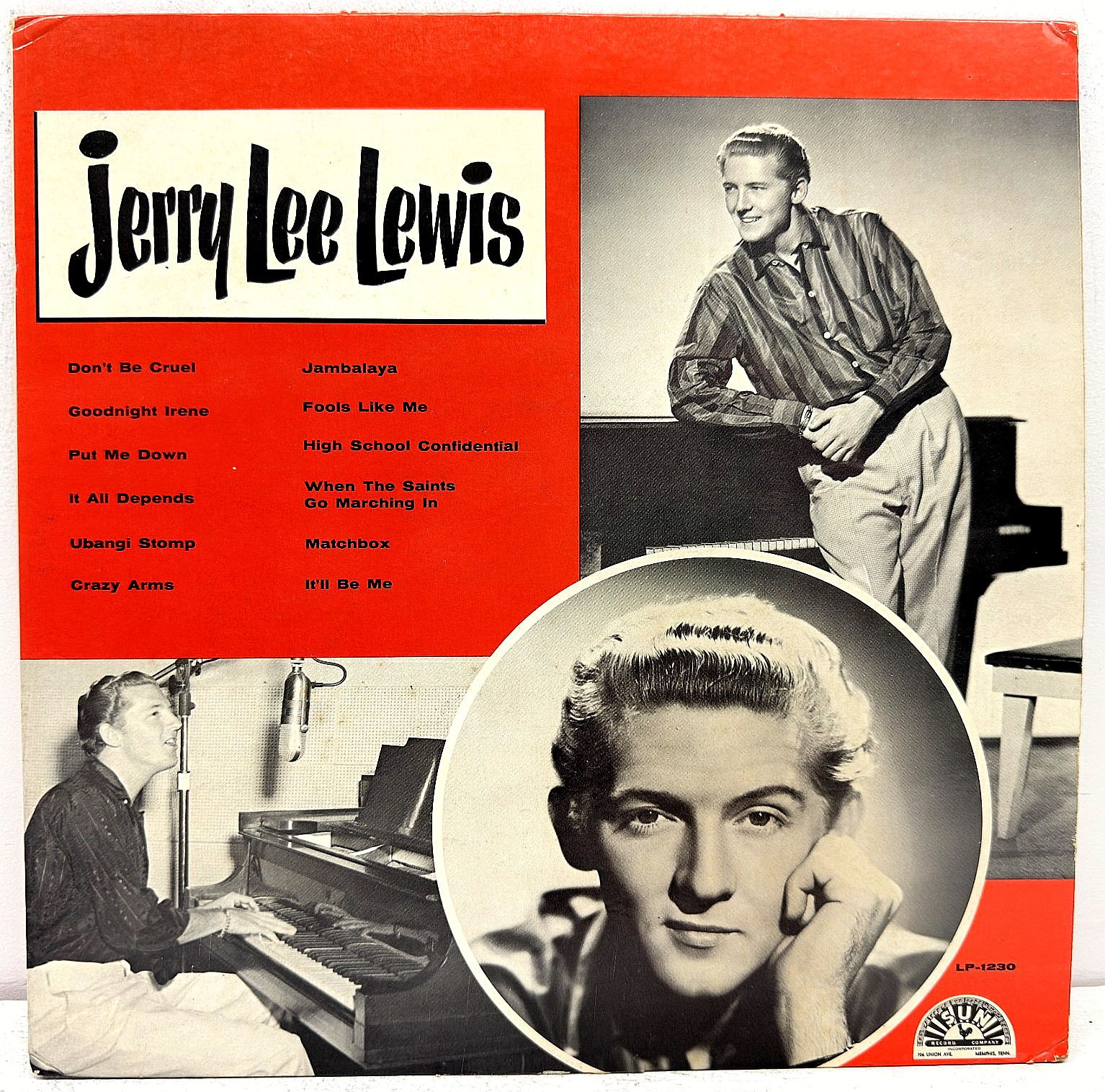 Jerry Lee Lewis Vinyl LP 1958 Sun Records Rockabilly Rock & Roll