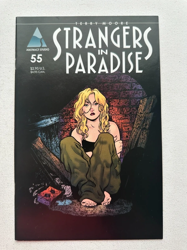 Strangers in Paradise 55 Cover by Terry Moore (1996 Homage/Abstract)