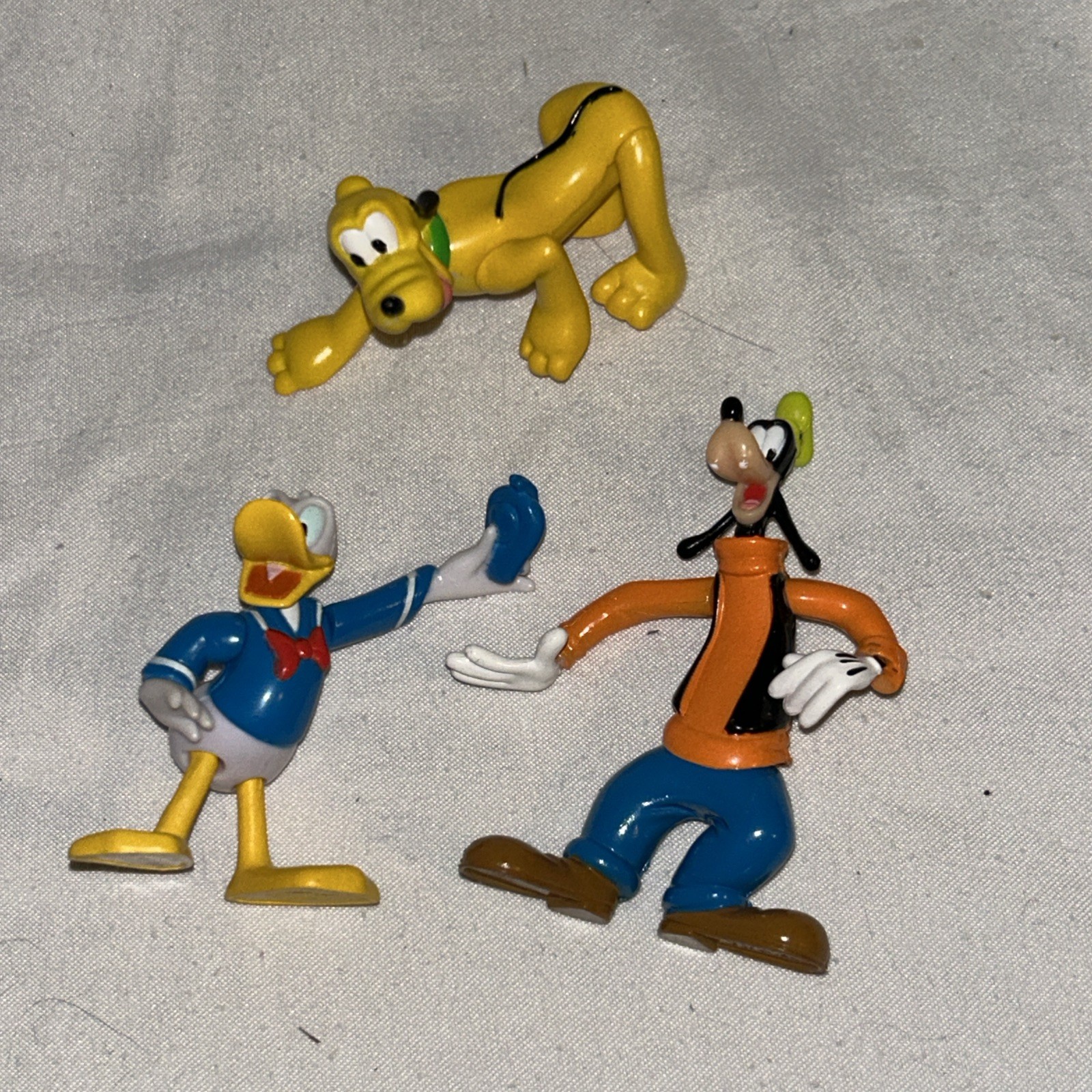 ACTION FIGURE DONALD DUCK, PIPPO, PLUTO DISNEY 2-3” GIOCATTOLI PLASTICA F1