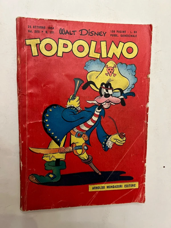 Topolino, N.101 originale in buone condizioni, come dalle foto con bollino