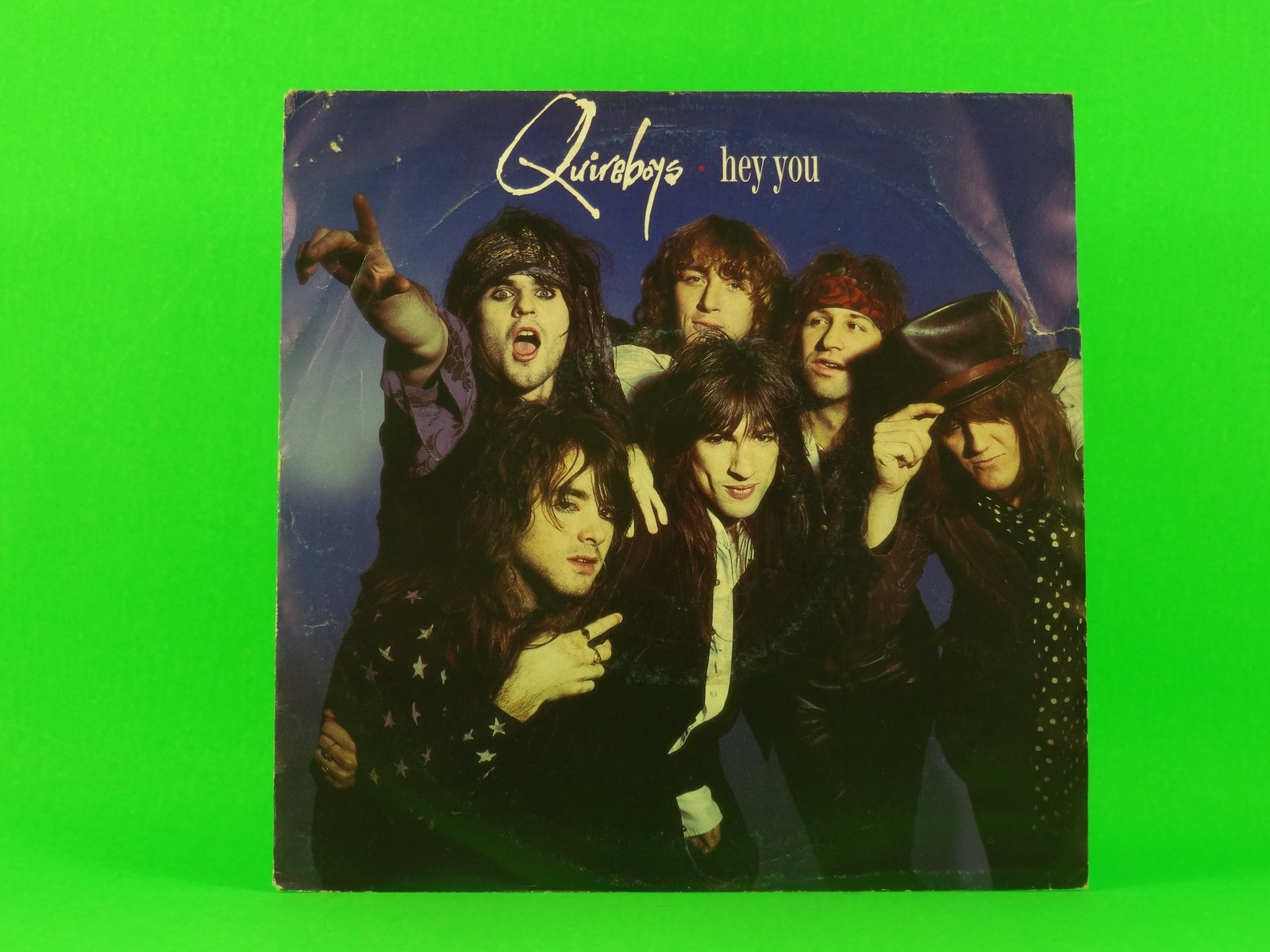QUIREBOYS HEY YOU (140) 2 Track 7" Single plus Picture Sleeve EMI