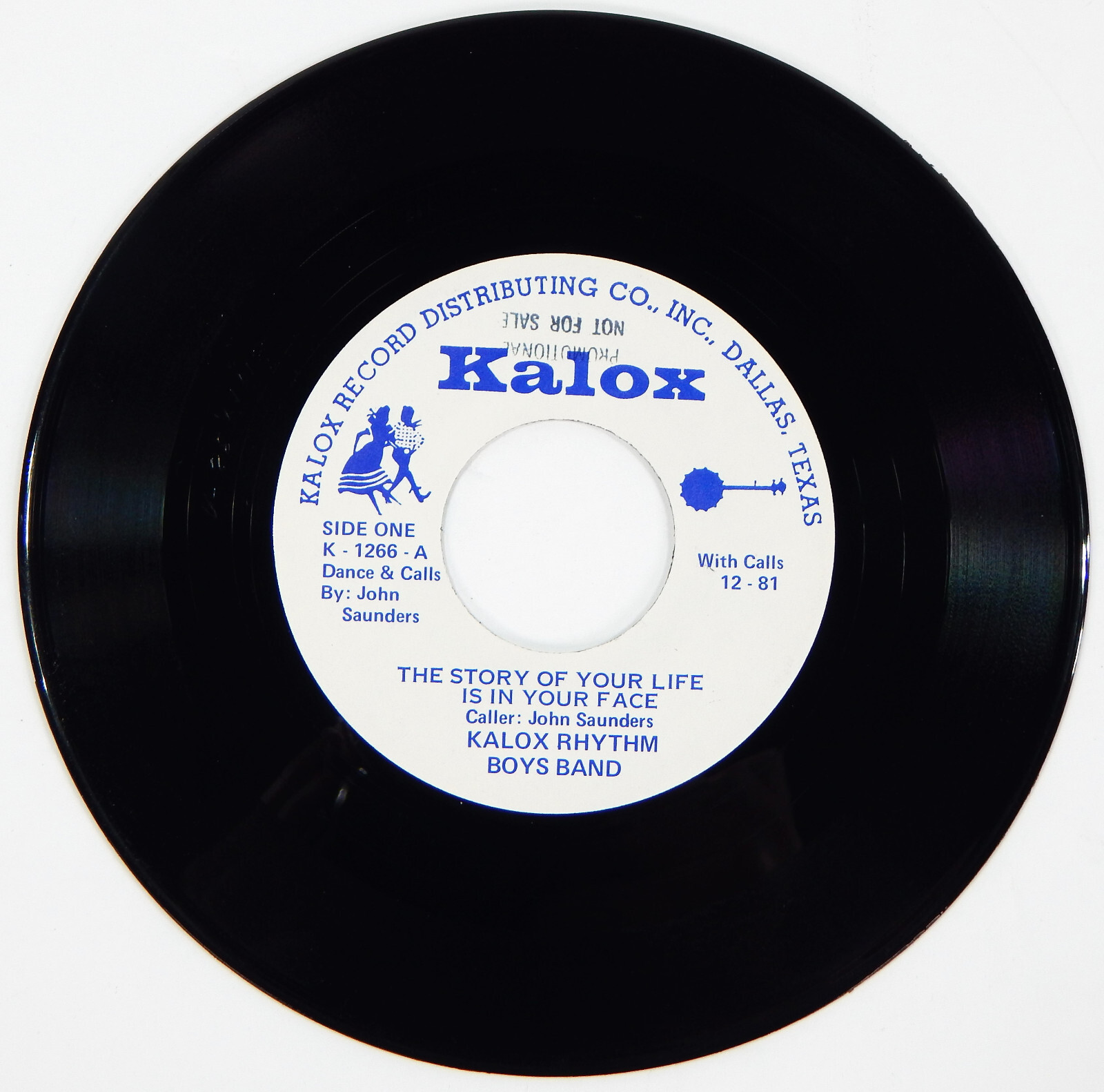 KALOX RHYTHM BOYS BAND 45 STORY OF YOUR LIFE VINYL SQUARE DANCE COUNTRY PROMO EX