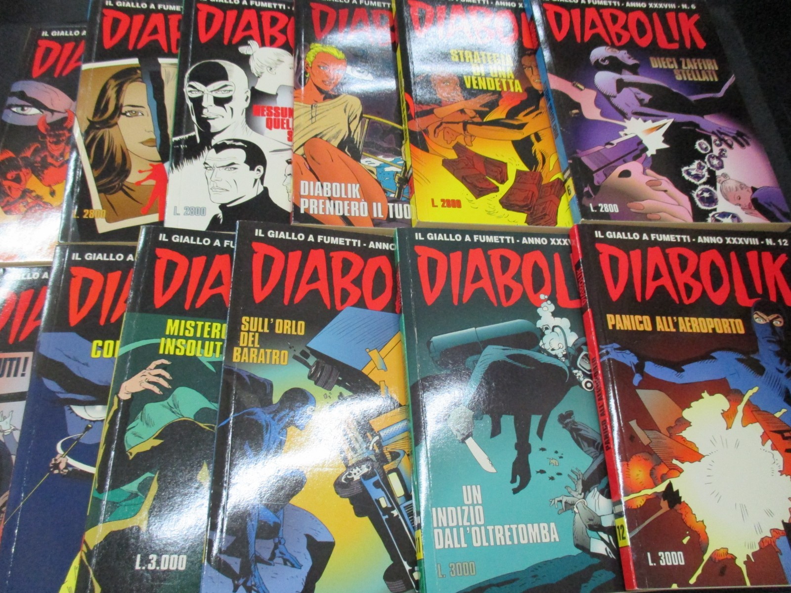 DIABOLIK ANNO XXXVIII 1999 1/12 - ANNATA COMPLETA