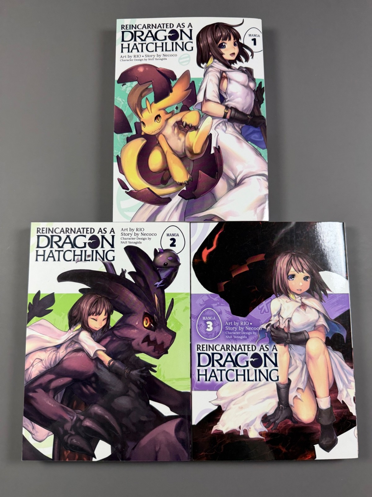 Reincarnated as a Dragon Hatchling, Volumes 1-3 Story by Necoco