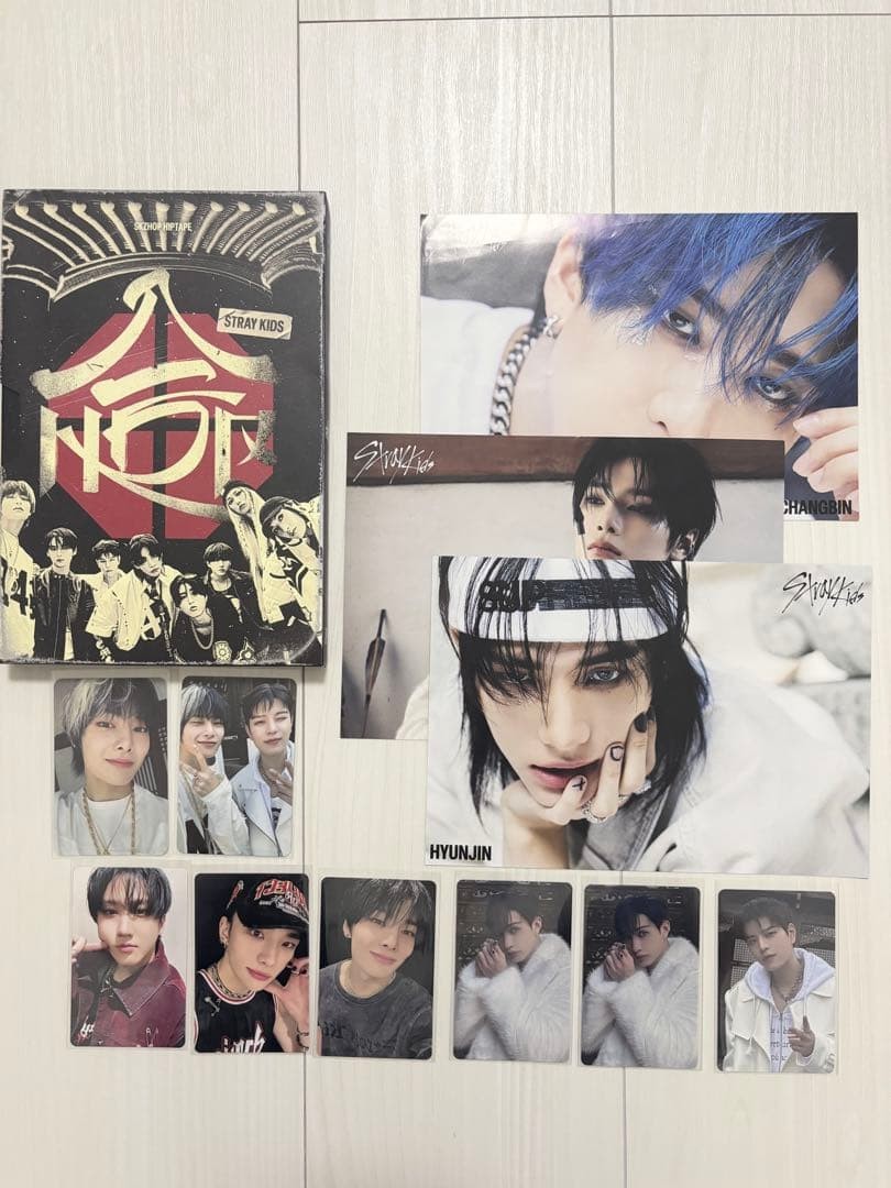 Stray Kids SKZHOP HIPTAPE 合 HOP Album Set Tower Records Bonus 6 cartoline...