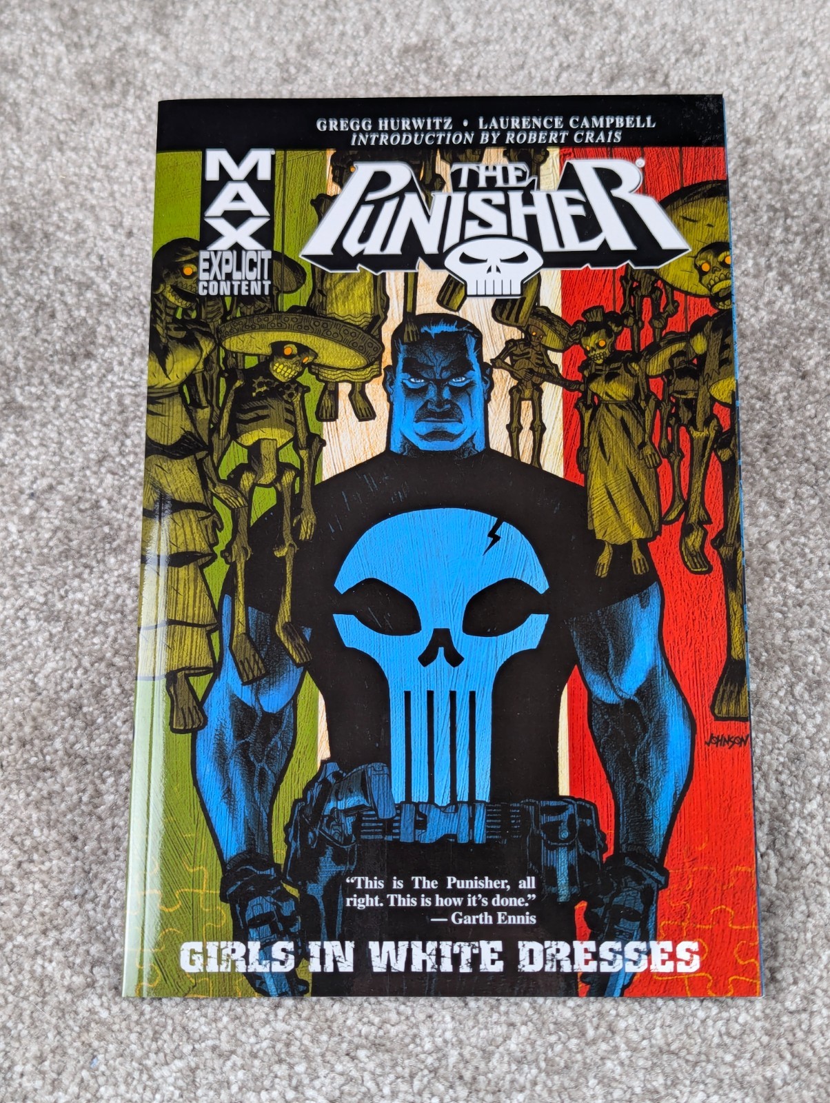 Punisher MAX Girls in White Dresses Marvel Graphic Novel TPB Gregg Hurwitz 2009